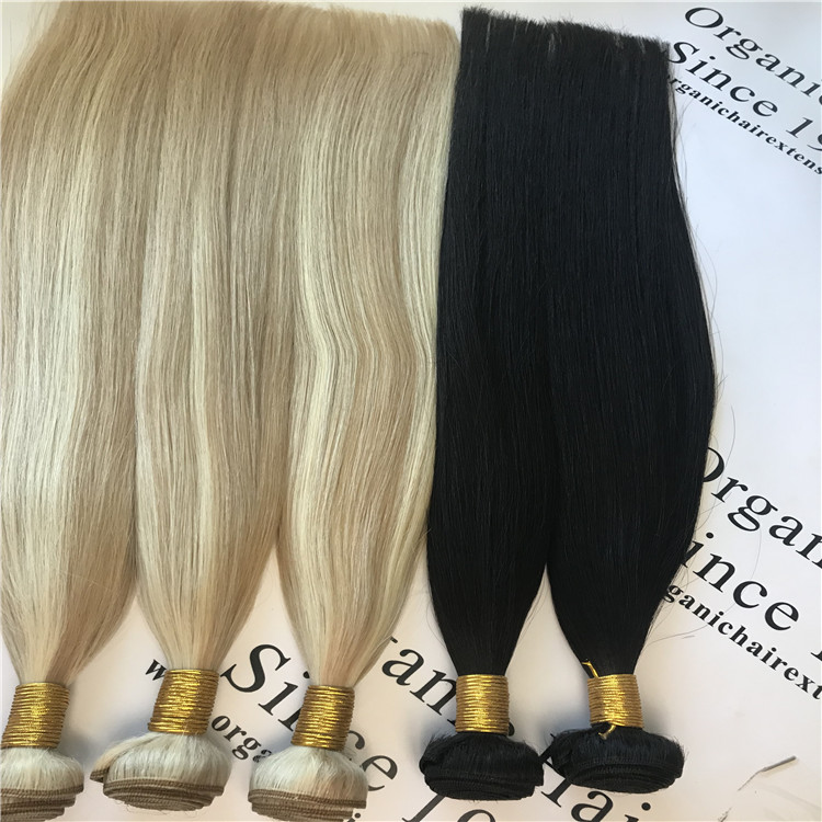 piano color machine hair weft #8/613 H65